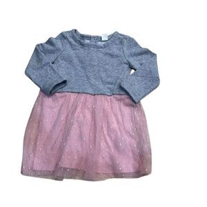 Gap Girls' 3T Gray Long Sleeve Tutu Dress Party Knee Length